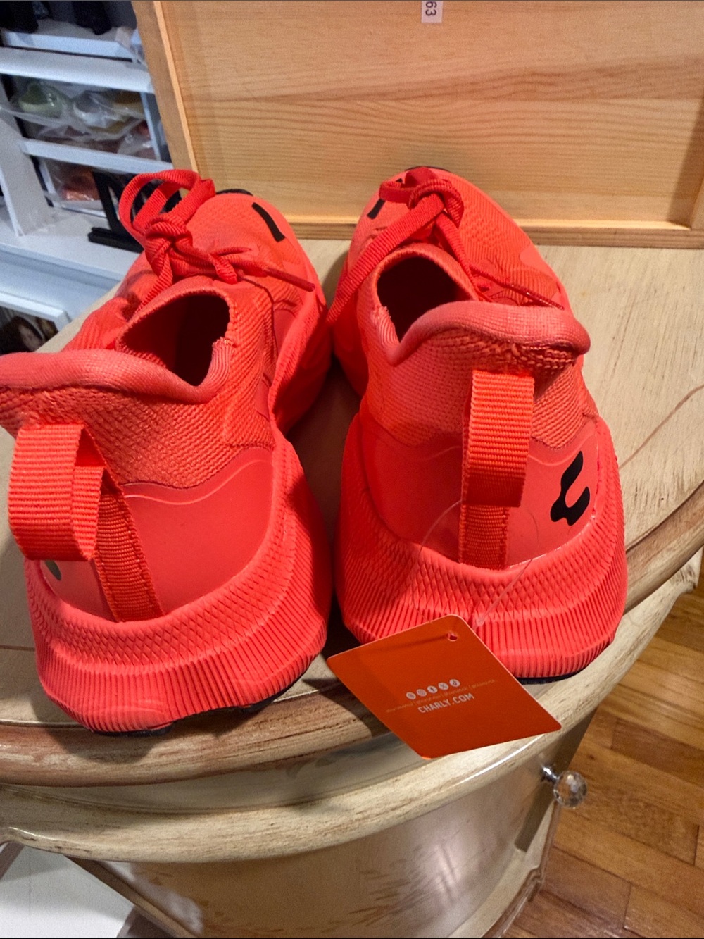 Kids Bright Neon Orange Active Sneakers - Picture 2 of 6